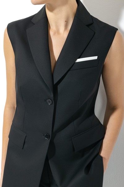 Жилет с V-образным вырезом VASSA&Co, пол женский, цвет черный, фото №4