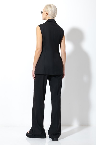 Жилет с V-образным вырезом VASSA&Co, пол женский, цвет черный, фото №5