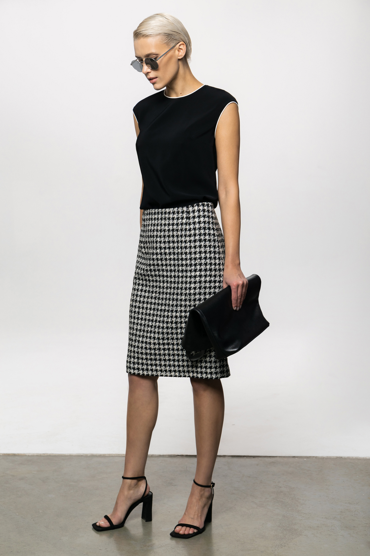 Юбка VASSA&Co, пол женский, цвет черный, фото №4