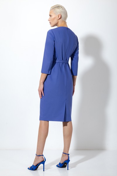 Платье-футляр с поясом VASSA&Co, пол женский, цвет фиолетовый, фото №3