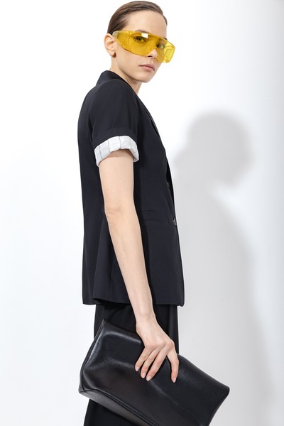 Жакет с коротким рукавом VASSA&Co, пол женский, цвет черный, фото №3