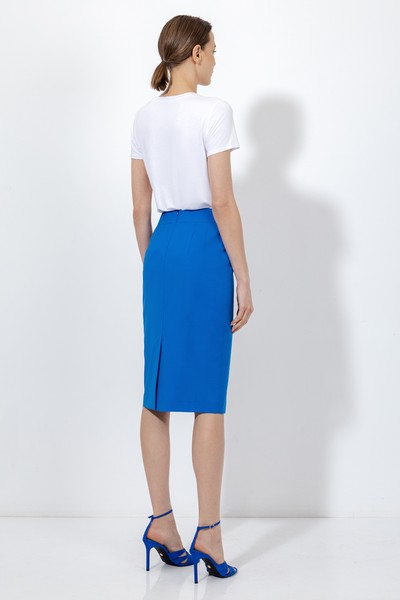 Юбка-карандаш VASSA&Co, пол женский, цвет синий, фото №3