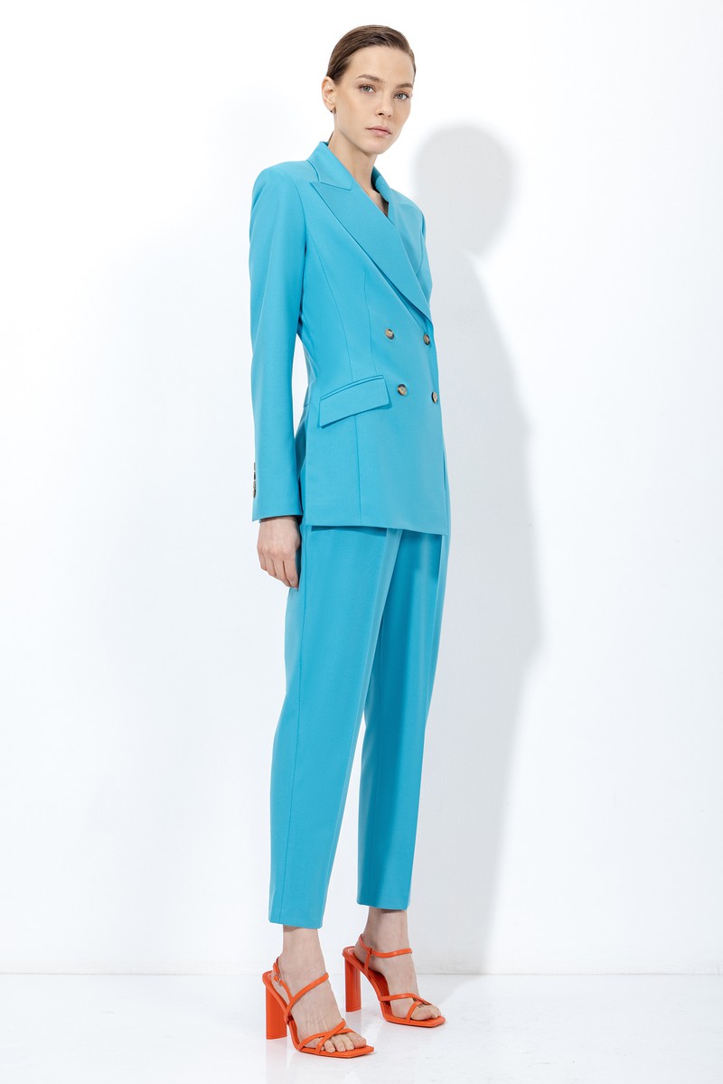 Комбинезон с имитацией жакета VASSA&Co, пол female, цвет голубой, фото №5