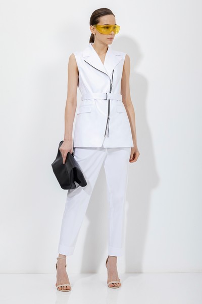 Жилет-косуха VASSA&Co, пол женский, цвет белый, фото №5