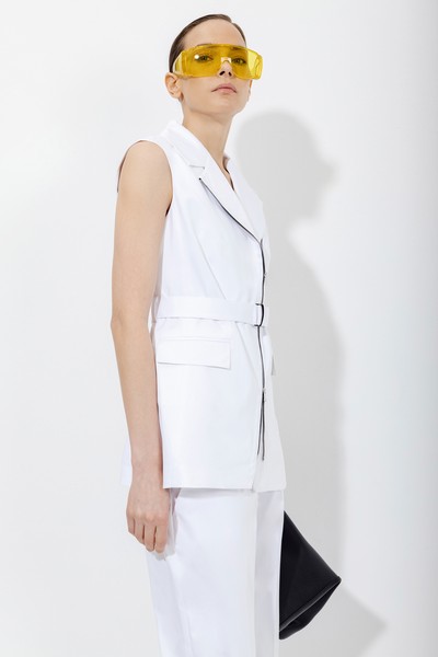 Жилет-косуха VASSA&Co, пол женский, цвет белый, фото №6