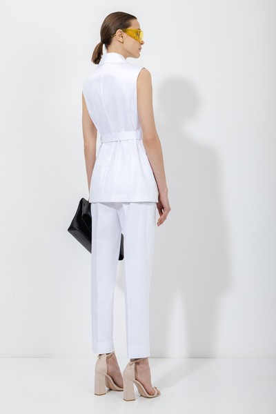 Жилет-косуха VASSA&Co, пол женский, цвет белый, фото №3