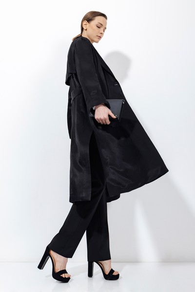 Жакет из льна и хлопка VASSA&Co, пол female, цвет black, фото №3