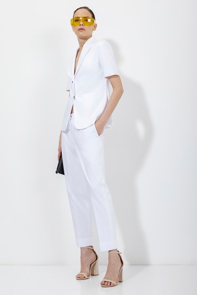 Жакет с коротким рукавом VASSA&Co, пол женский, цвет белый, фото №6