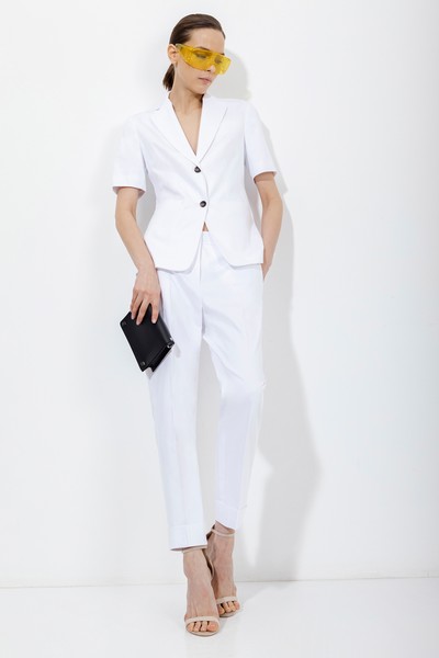 Жакет с коротким рукавом VASSA&Co, пол женский, цвет белый, фото №8