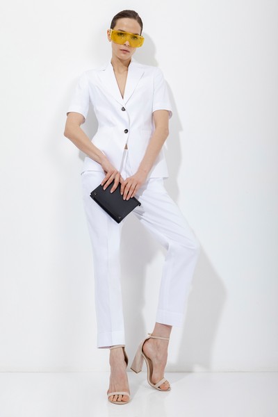 Жакет с коротким рукавом VASSA&Co, пол женский, цвет белый, фото №10