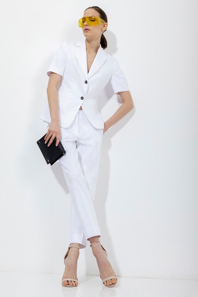 Жакет с коротким рукавом VASSA&Co, пол женский, цвет белый, фото №12