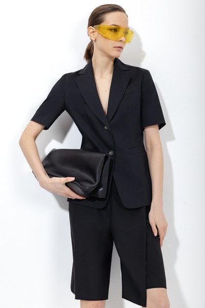 Жакет с коротким рукавом VASSA&Co, пол женский, цвет черный, фото №5