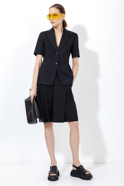 Жакет с коротким рукавом VASSA&Co, пол женский, цвет черный, фото №7