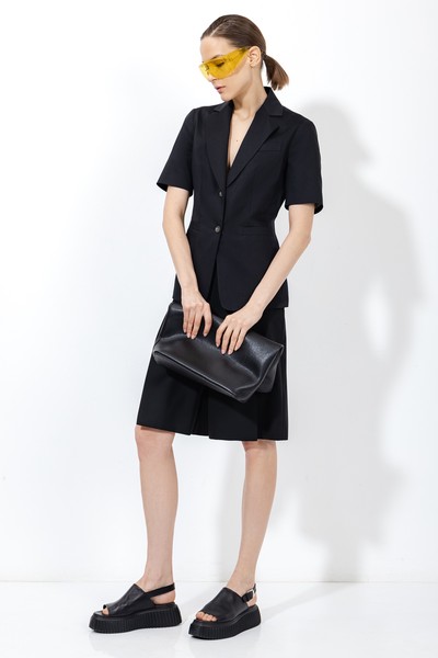 Жакет с коротким рукавом VASSA&Co, пол женский, цвет черный, фото №8