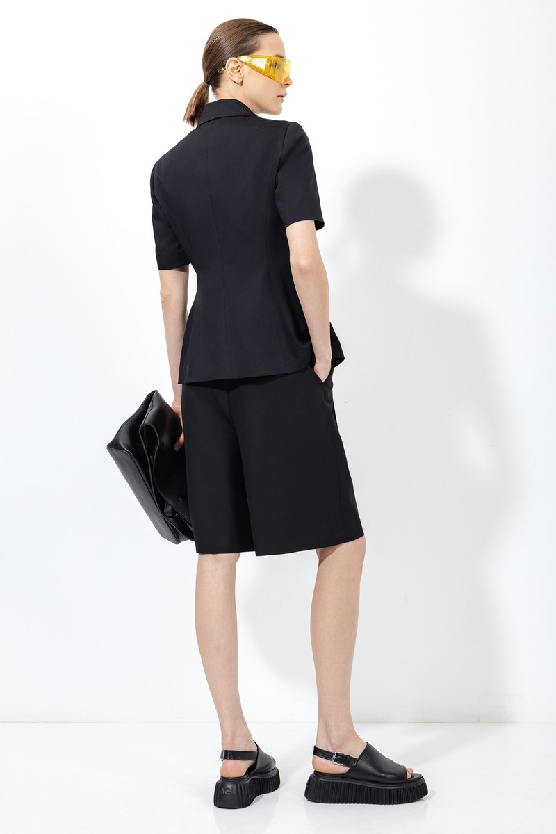 Жакет с коротким рукавом VASSA&Co, пол женский, цвет черный, фото №9