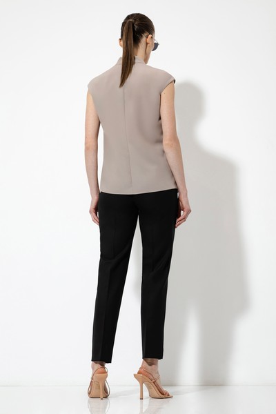 Блузка VASSA&Co, пол женский, цвет бежевый, фото №3