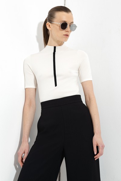 Брюки-палаццо VASSA&Co, пол женский, цвет черный, фото №4