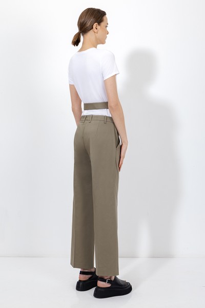 Брюки со съемной деталью VASSA&Co, пол female, цвет green, фото №7