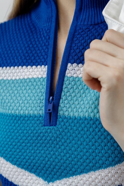 Джемпер , пол женский, цвет синий, фото №5