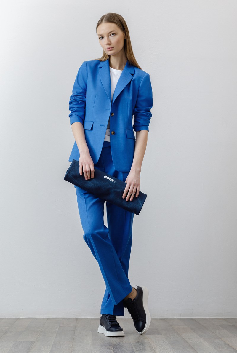 Жакет , пол женский, цвет синий, фото №2