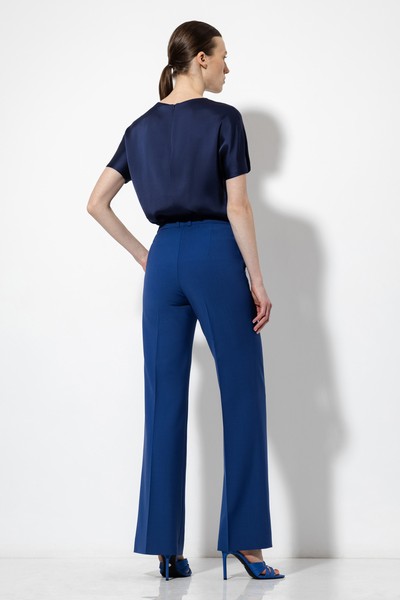 Брюки со стрелками VASSA&Co, пол женский, цвет синий, фото №4