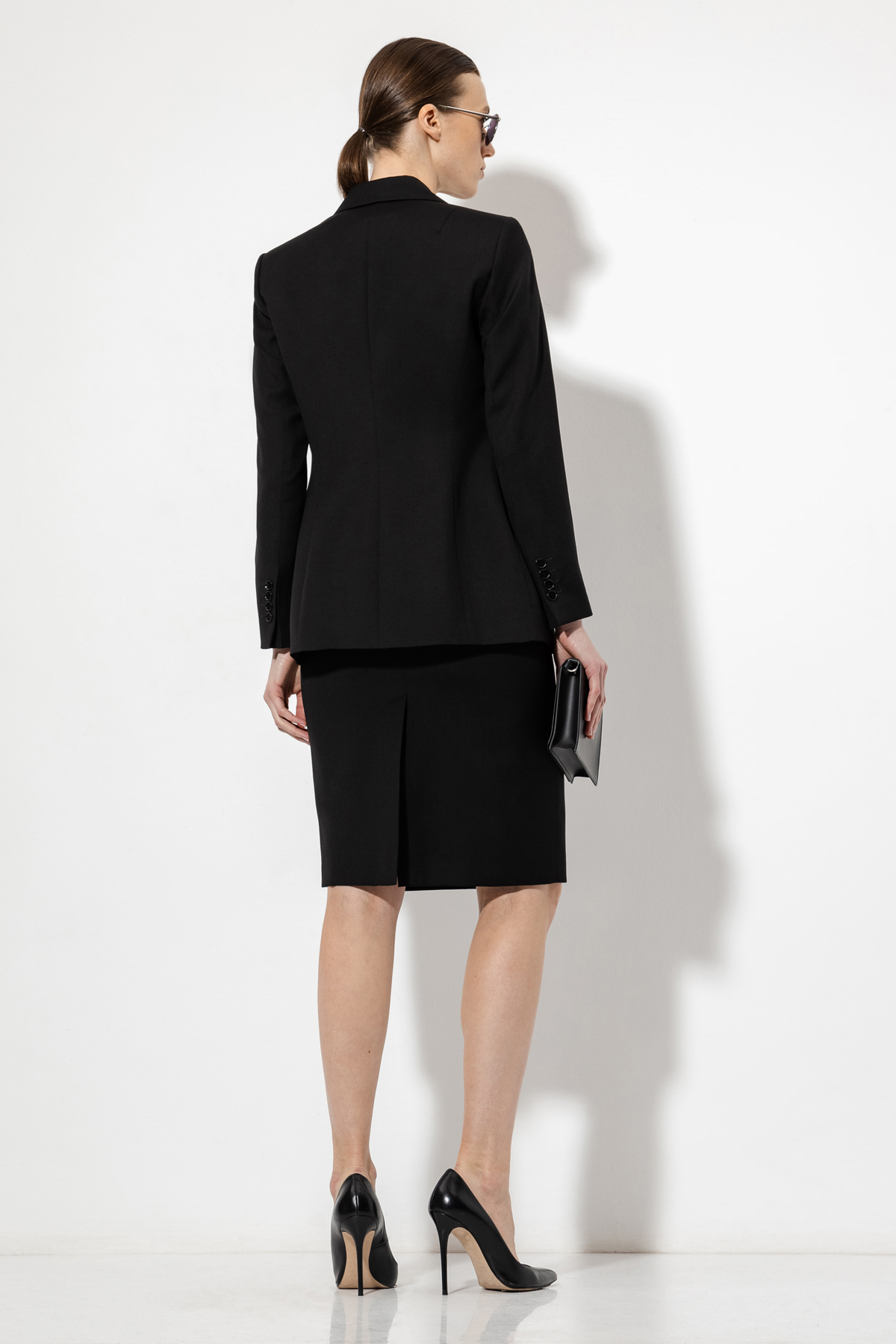 Юбка из шерсти VASSA&Co, пол female, цвет black