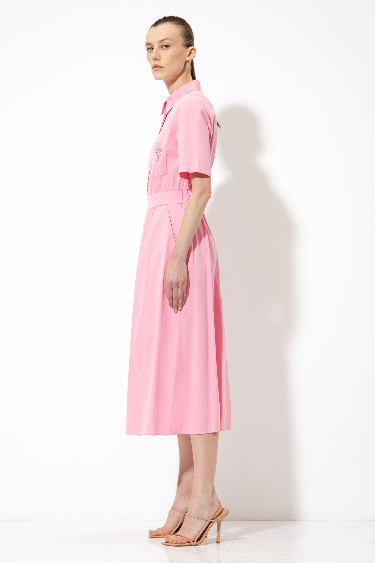 Платье с принтом VASSA&Co, пол женский, цвет розовый