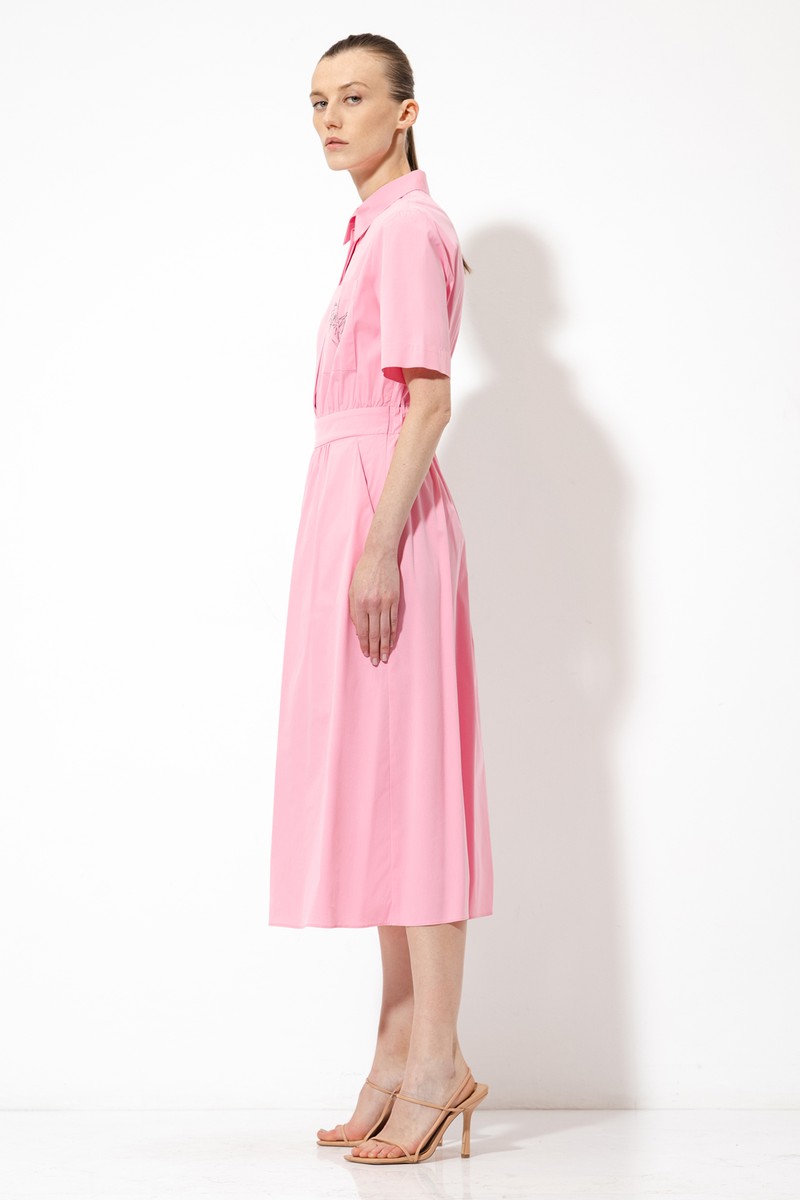 Платье с принтом VASSA&Co, пол женский, цвет розовый, фото №3