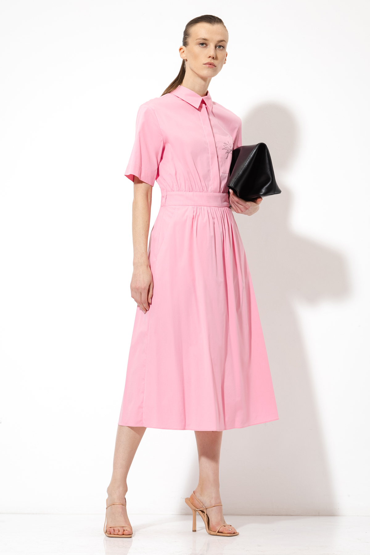 Платье с принтом VASSA&Co, пол женский, цвет розовый