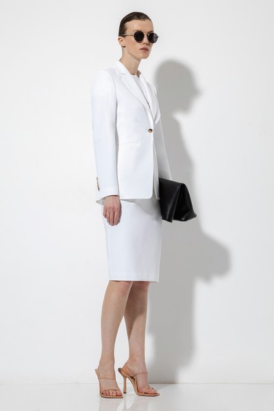 Юбка-карандаш VASSA&Co, пол женский, цвет белый, фото №2