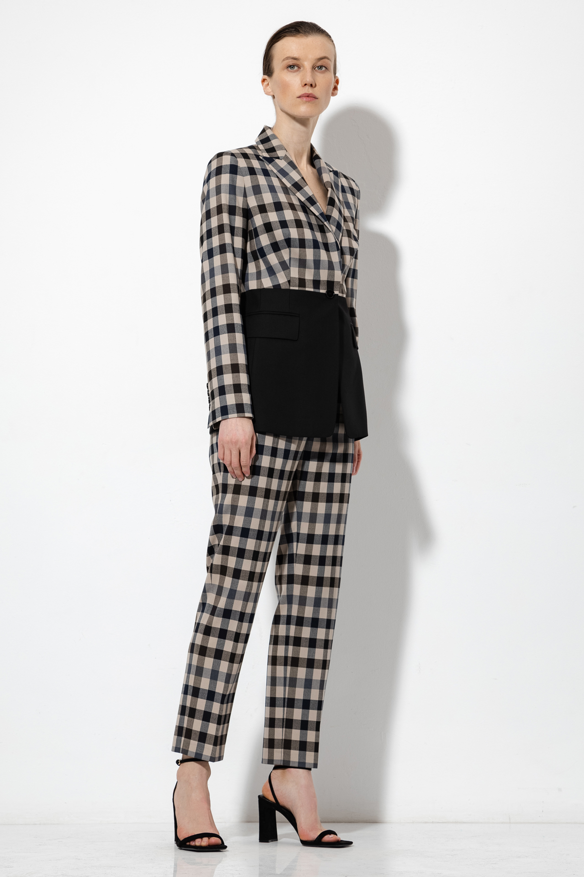 Прямые брюки в длине 7/8 VASSA&Co, пол женский, цвет серый, фото №3