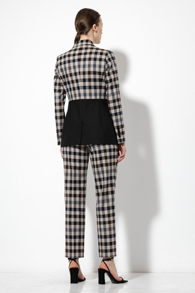 Однобортный жакет VASSA&Co, пол женский, цвет серый, фото №5