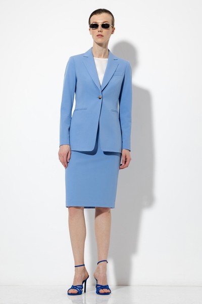 Приталенный жакет VASSA&Co, пол женский, цвет синий, фото №2