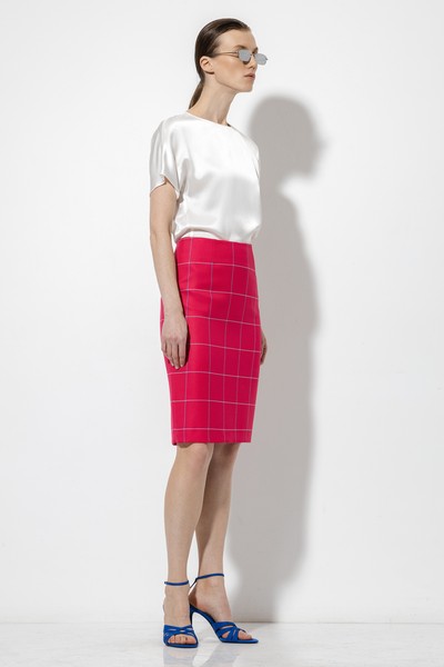 Юбка VASSA&Co, пол женский, цвет розовый, фото №4