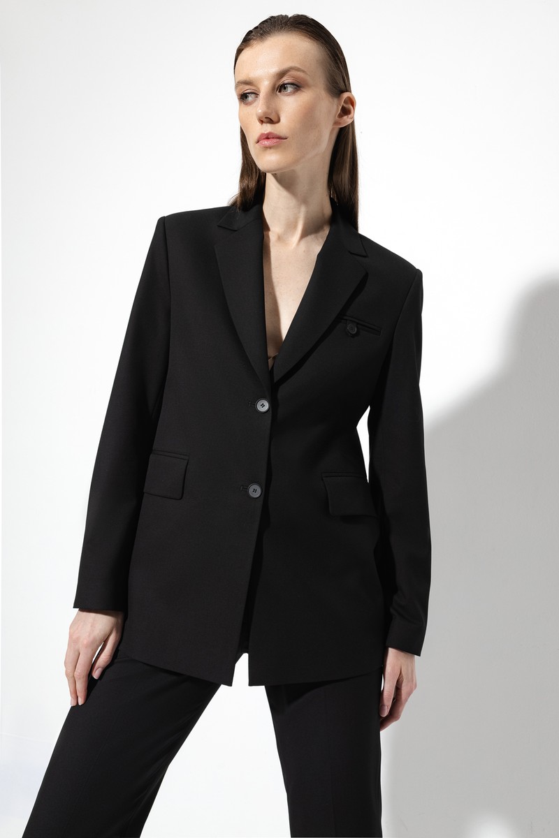 Жакет VASSA&Co, пол женский, цвет черный, фото №3