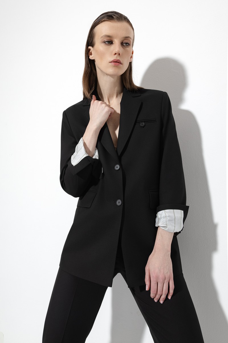 Жакет VASSA&Co, пол женский, цвет черный, фото №6