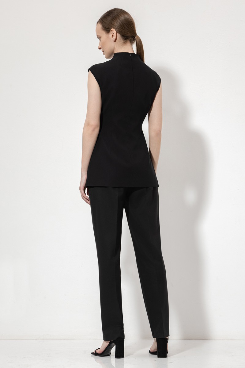 Жилет VASSA&Co, пол женский, цвет черный, фото №3