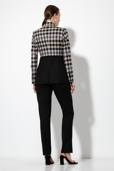 Однобортный жакет VASSA&Co, пол женский, цвет серый, фото №7