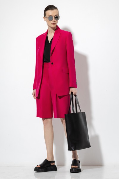 Удлиненный жакет VASSA&Co, пол женский, цвет розовый, фото №2