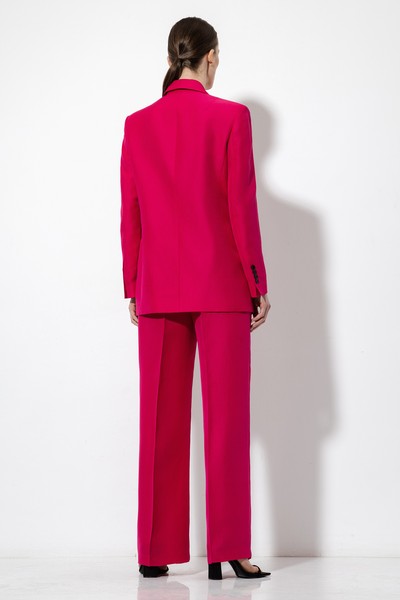 Удлиненный жакет VASSA&Co, пол женский, цвет розовый, фото №4