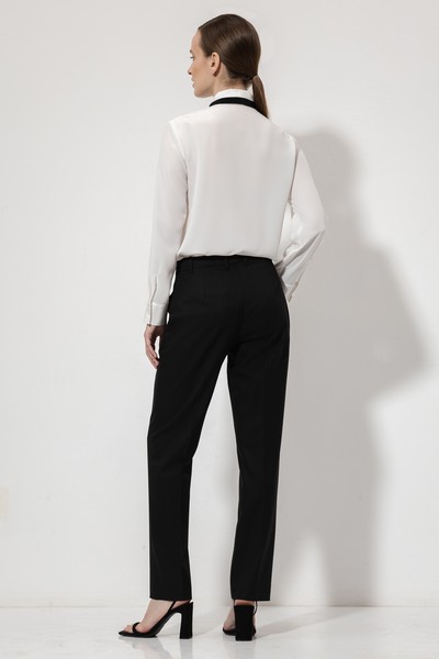 Блузка с воротником-шарфом VASSA&Co, пол женский, цвет белый, фото №6