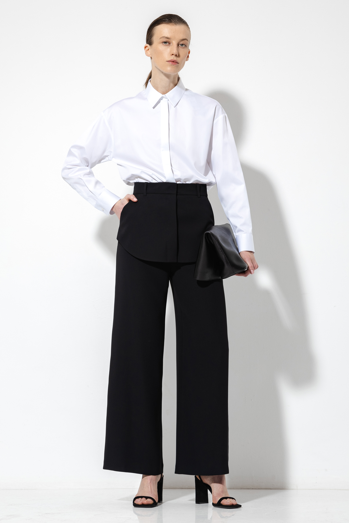 Дизайнерская рубашка VASSA&Co, пол женский, цвет белый