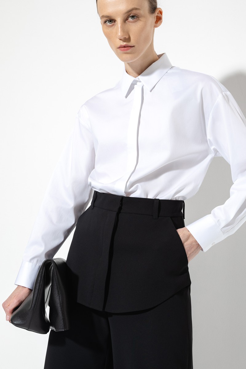 Дизайнерская рубашка VASSA&Co, пол женский, цвет белый, фото №2