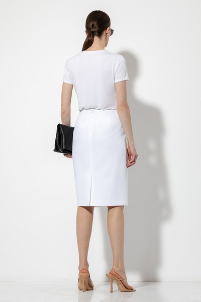 Юбка-карандаш VASSA&Co, пол женский, цвет белый, фото №4