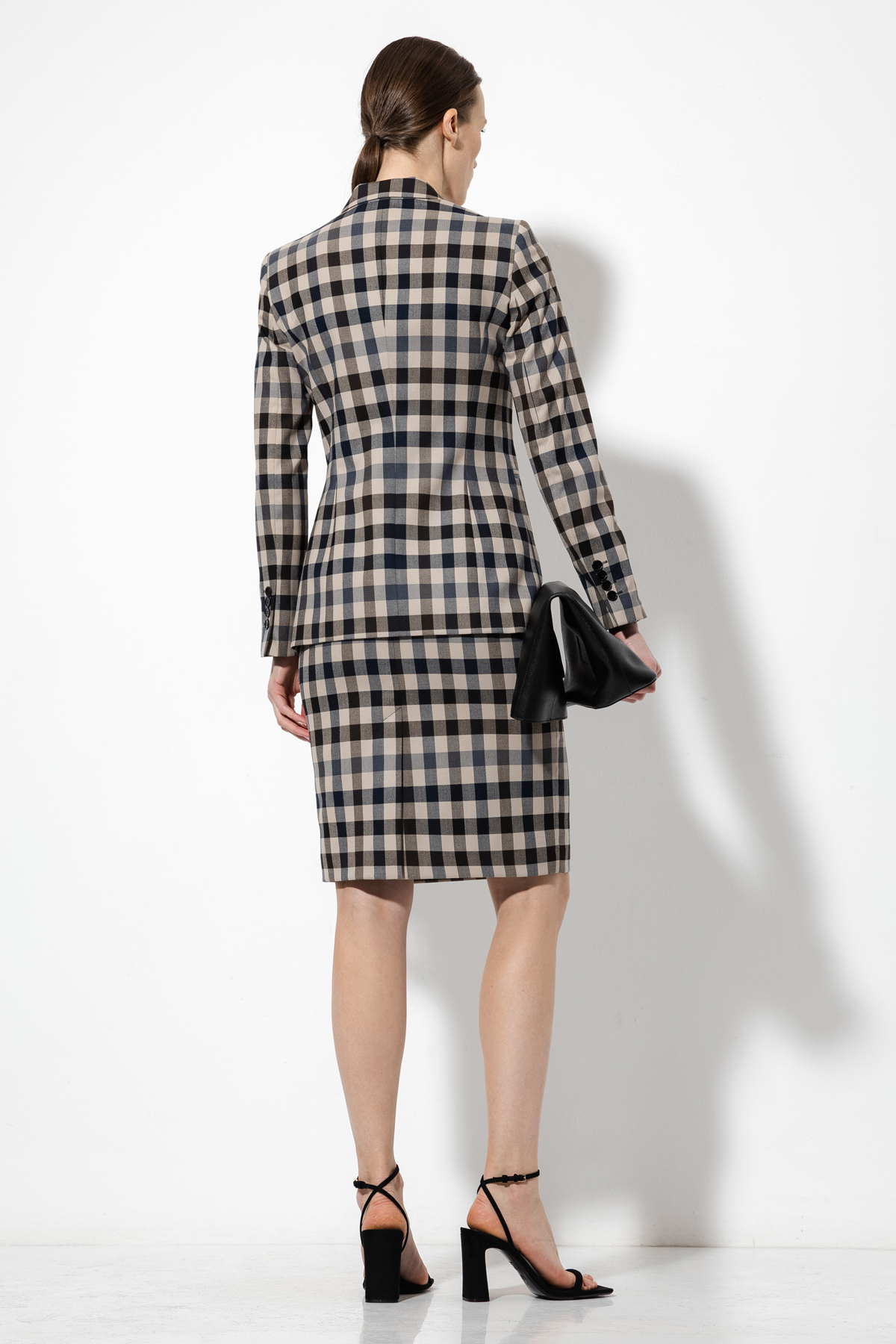 Юбка в клетку VASSA&Co, пол женский, цвет серый, фото №2