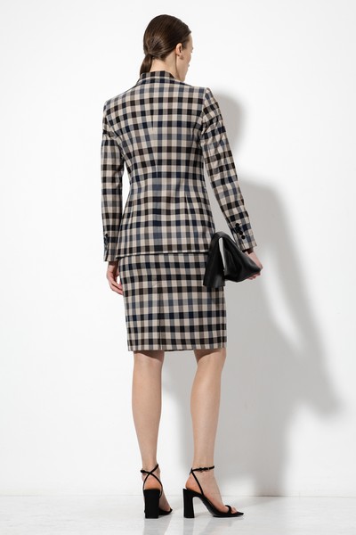 Юбка в клетку VASSA&Co, пол женский, цвет серый, фото №2