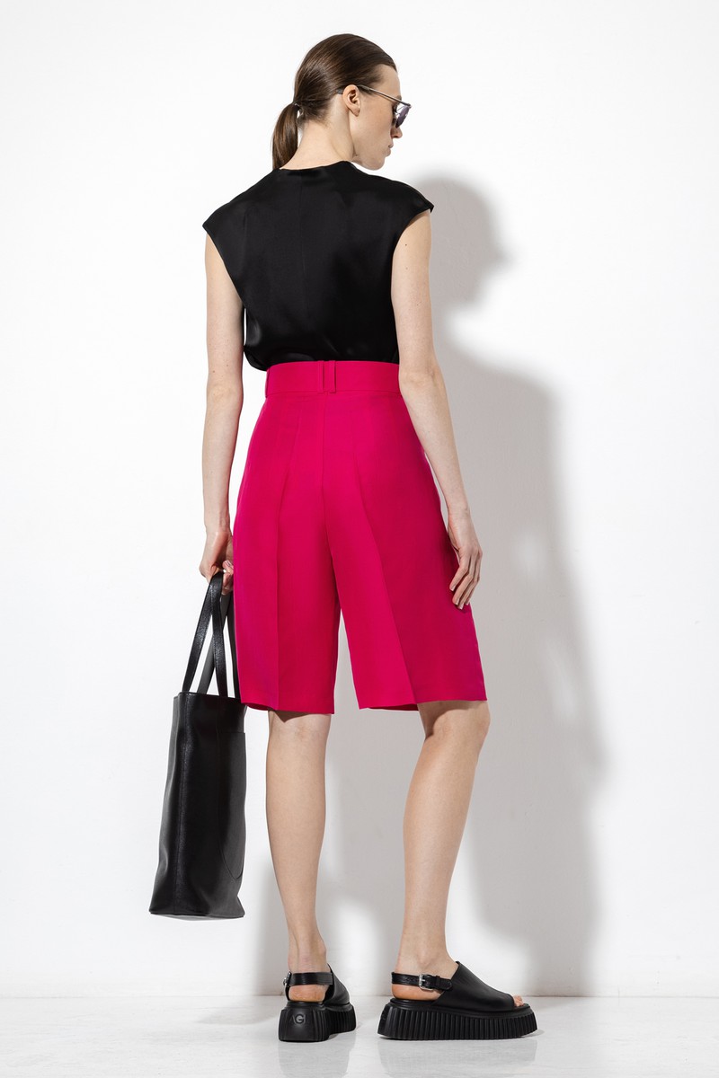 Шорты-бермуды VASSA&Co, пол женский, цвет розовый, фото №4