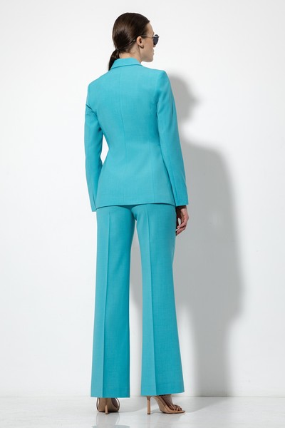 Брюки со стрелками VASSA&Co, пол женский, цвет голубой, фото №12