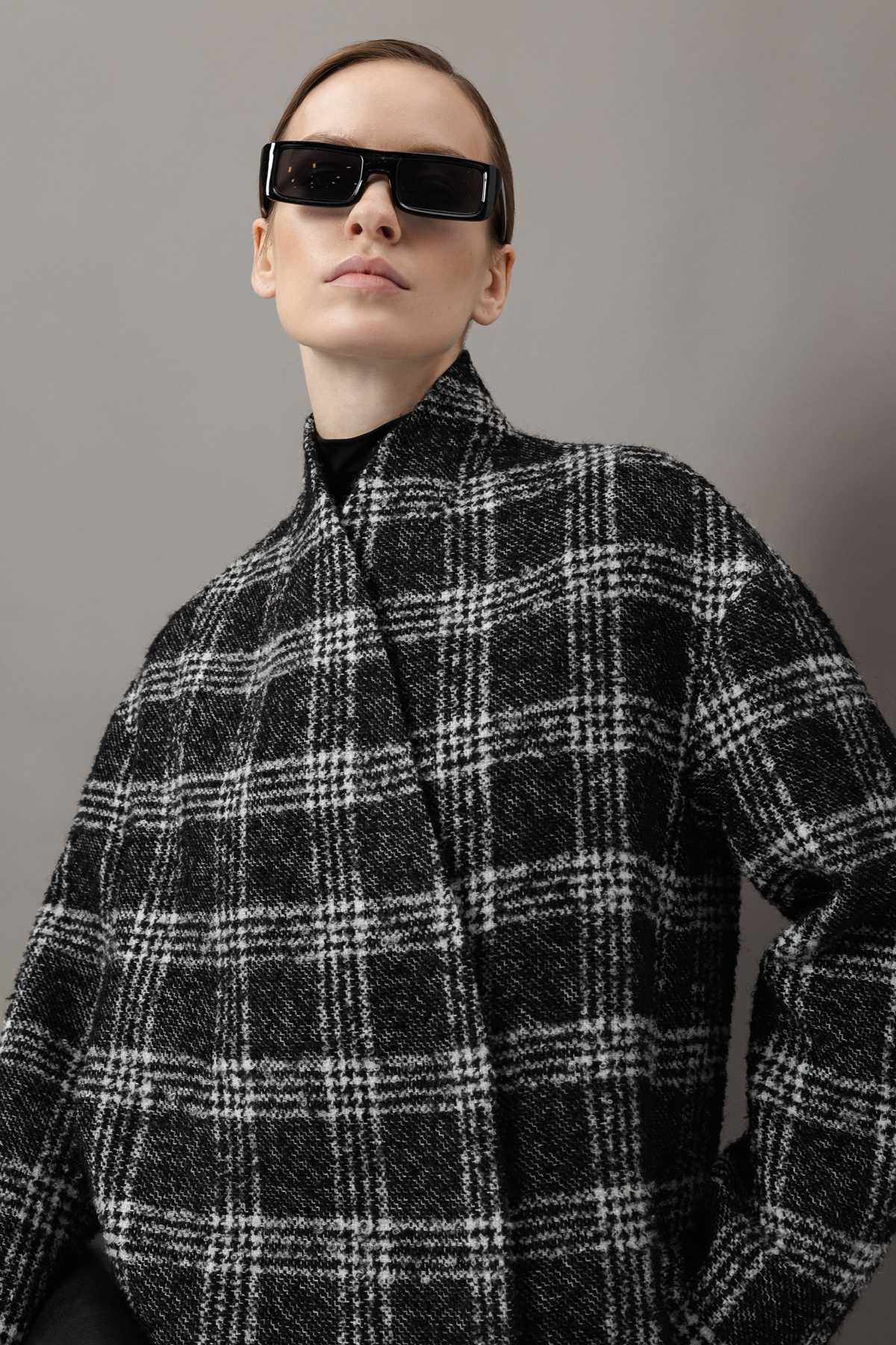 Пальто-кокон VASSA&Co, пол женский, цвет черный