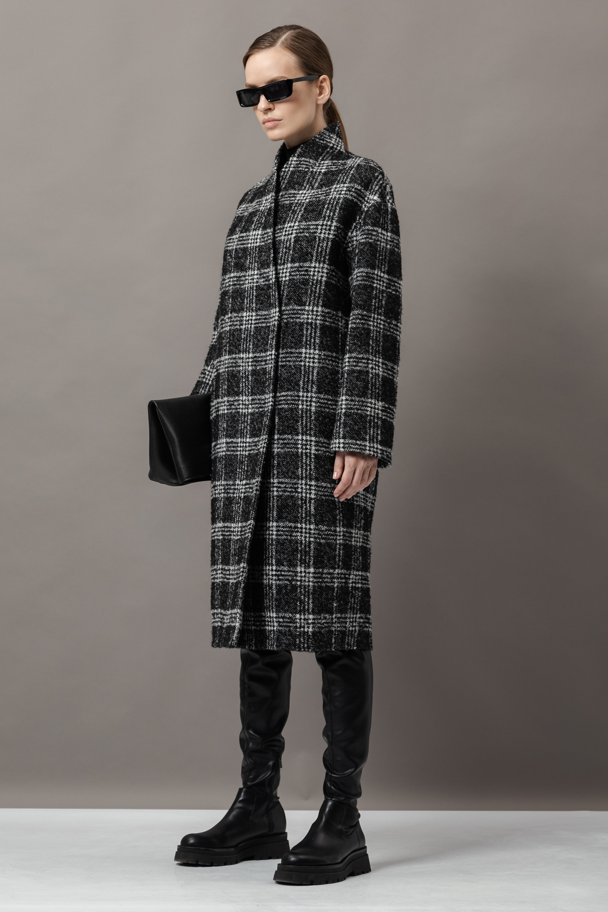 Пальто-кокон VASSA&Co, пол женский, цвет черный